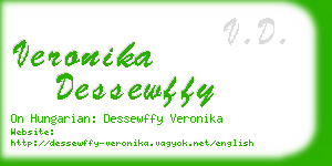 veronika dessewffy business card